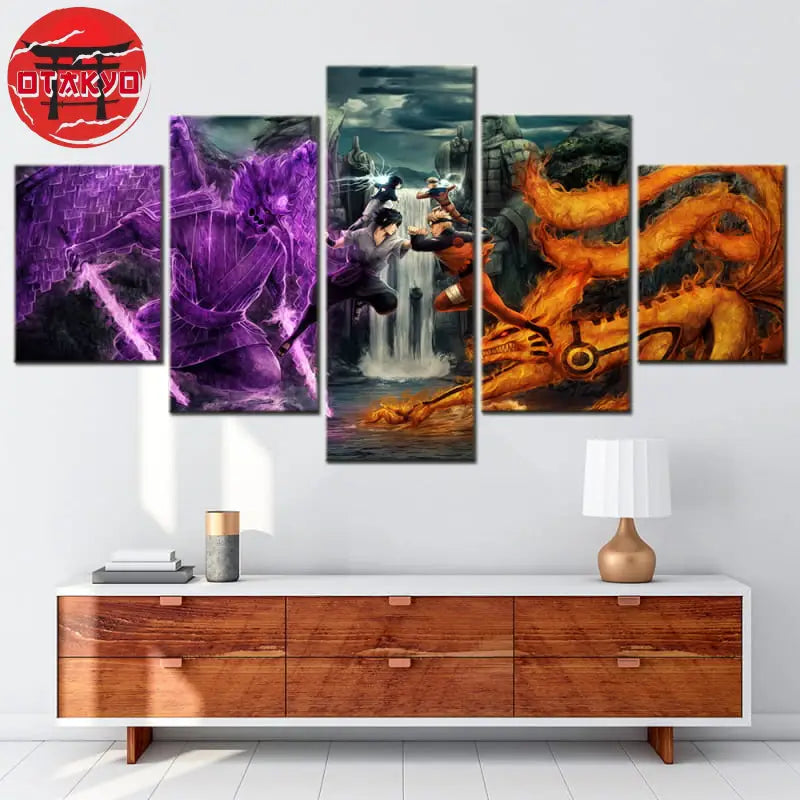 Canvas Naruto vs Sasuke Valley of the End - Naruto Shippuden™
