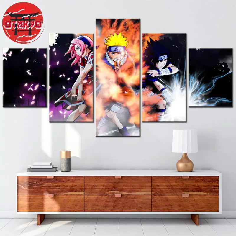 Canvas Panel Team 7 Signature Attack - Naruto Shippuden™