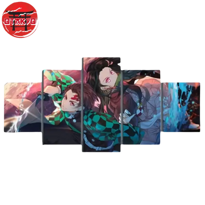 Canvas Print Nezuko and Tanjiro - Demon Slayer™