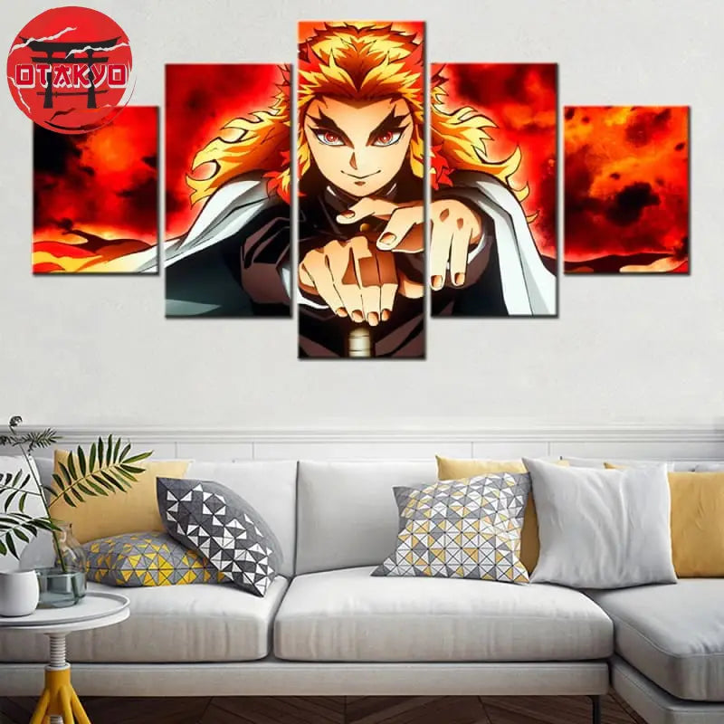 Canvas Print Rengoku - Demon Slayer™