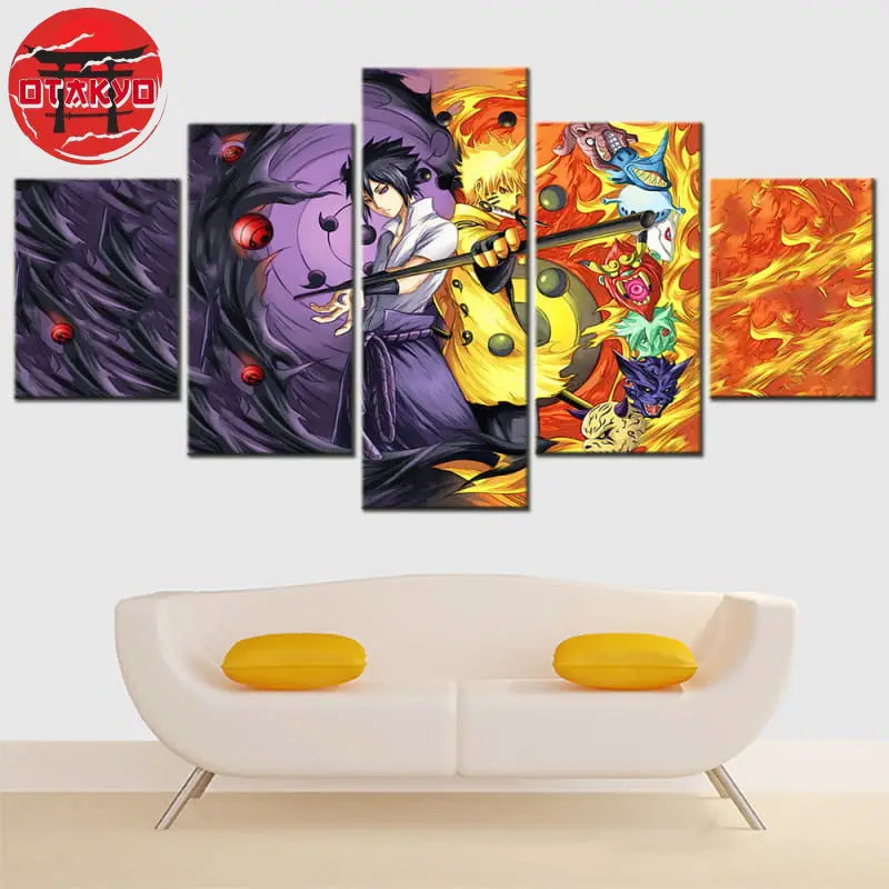 Canvas Sasuke and Naruto Sage Rikudo - Naruto Shippuden™