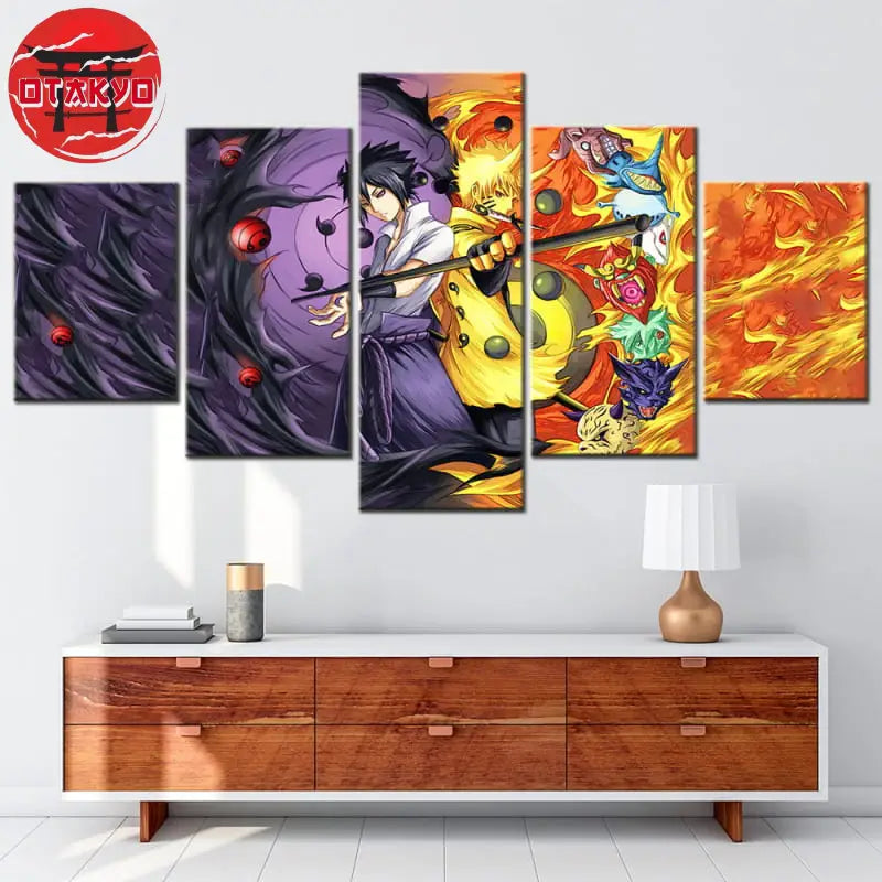 Canvas Sasuke and Naruto Sage Rikudo - Naruto Shippuden™