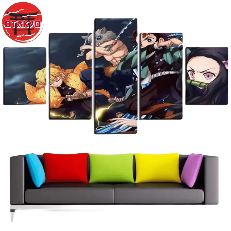 Canvas Tanjiro, Nezuko, Zenitsu and Inosuke - Demon Slayer™