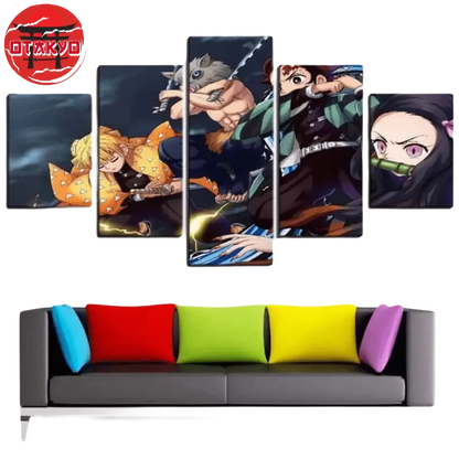 Canvas Tanjiro, Nezuko, Zenitsu and Inosuke - Demon Slayer™
