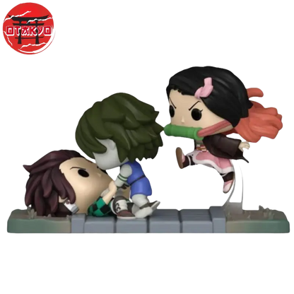 Figurine POP Tanjiro & Nezuko vs Le Démon du Temple - Demon Slayer™