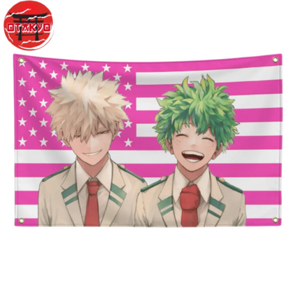 Flag Bakugo & Midoriya "Hero Smiles" - My Hero Academia™