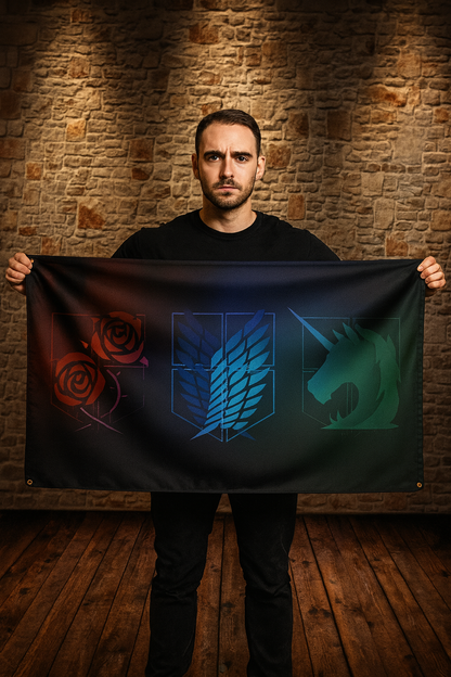 Flag Emblems of the Three Brigades - Attack on Titan™
