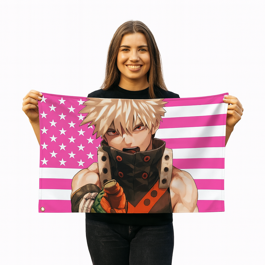 Flag Katsuki Bakugo "Heroic Explosion" – My Hero Academia™