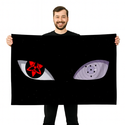 Flag Madara Uchiha "Sharingan And Rinnegan" – Naruto™