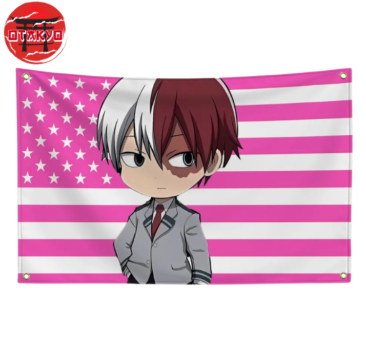 Flag Shoto Todoroki "Chibi Student Style" - My Hero Academia™