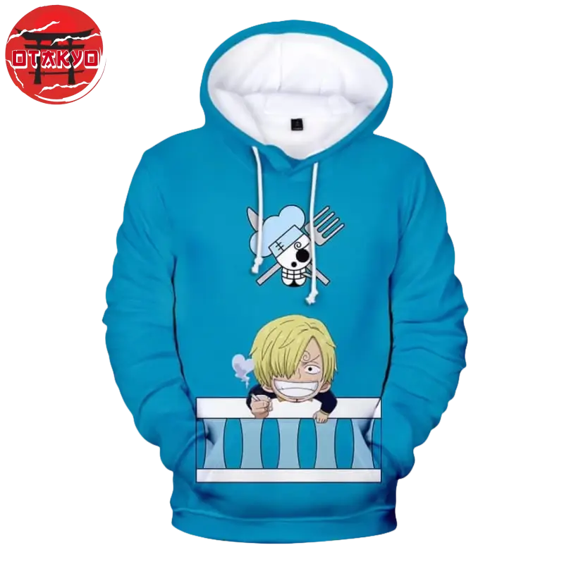 Hoodie Sanji Black Leg - One Piece™