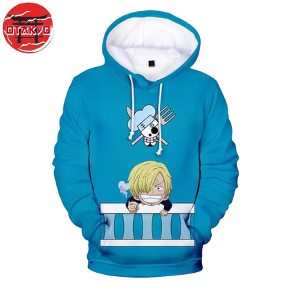 Hoodie Sanji Black Leg - One Piece™
