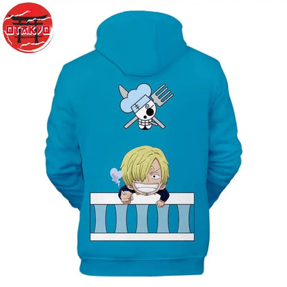 Hoodie Sanji Black Leg - One Piece™