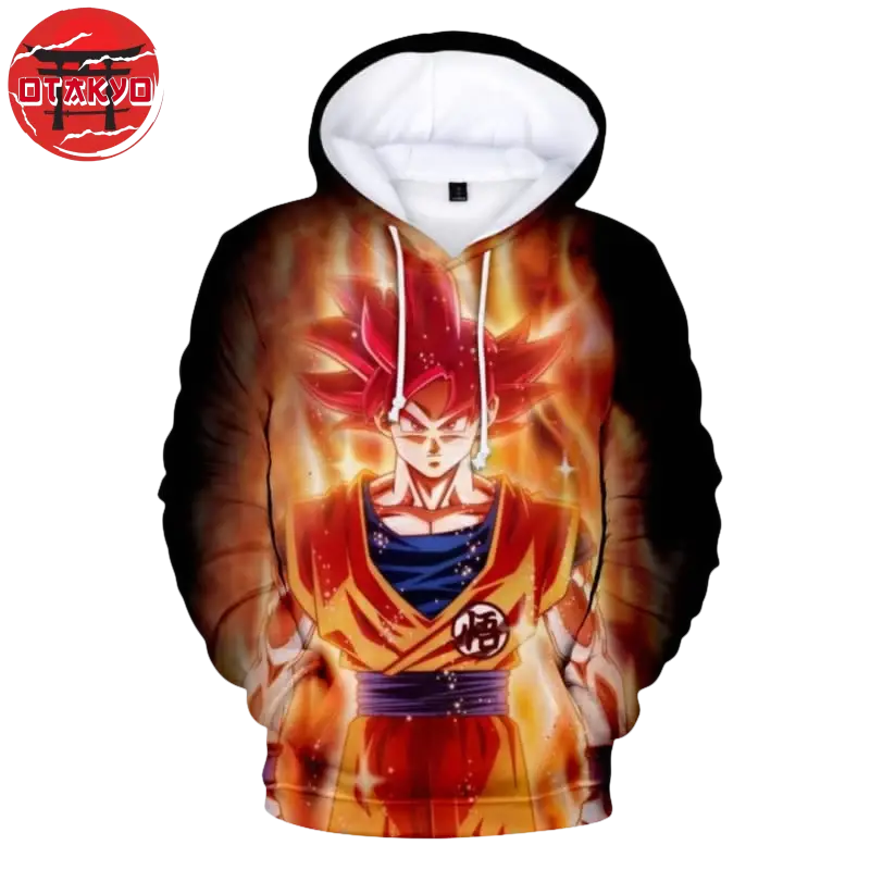 Hoodie Son Goku "Super Saiyan God" - Dragon Ball Z™