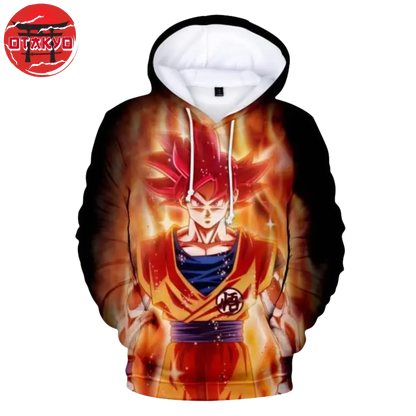 Hoodie Son Goku "Super Saiyan God" - Dragon Ball Z™