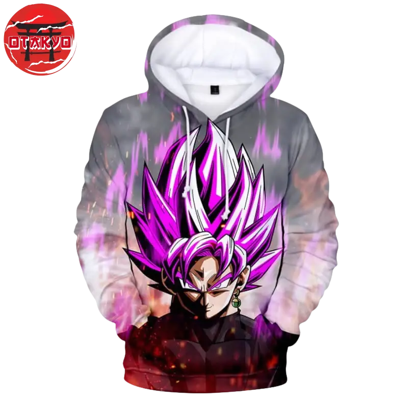 Hoodie "Super" Black Goku - Dragon Ball Z™