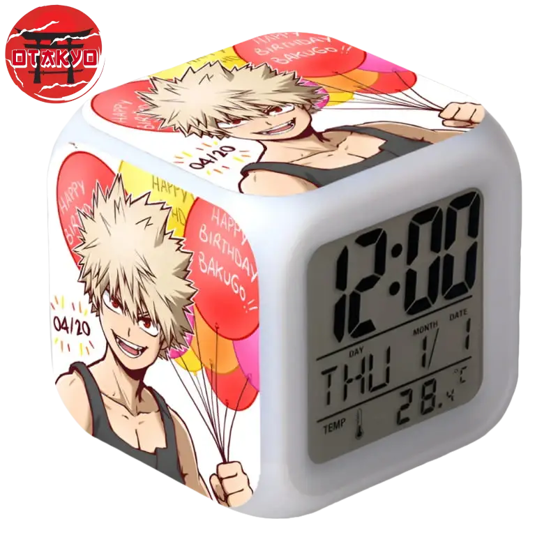 LED Alarm Clock Katsuki Anniv - My Hero Academia™
