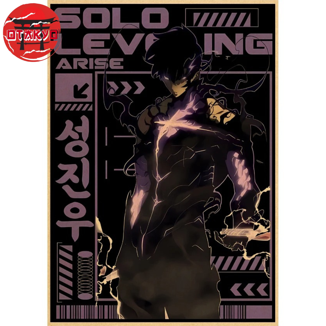 Poster Sung Jin-Woo "Dark Force" - Solo Leveling™