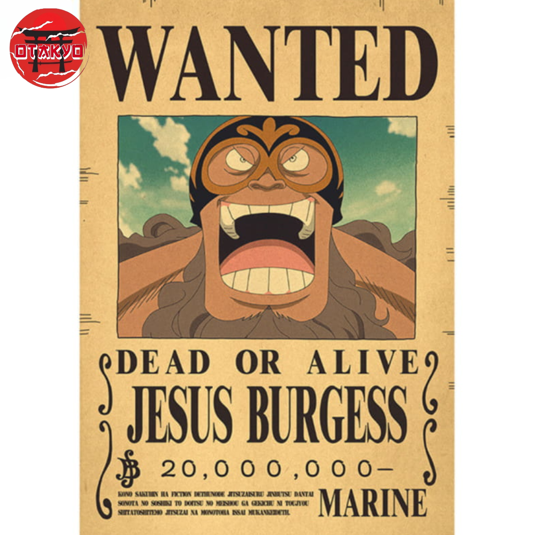 Poster Wanted Jesus Burgess - One Piece™