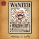 Poster Wanted Luffy 