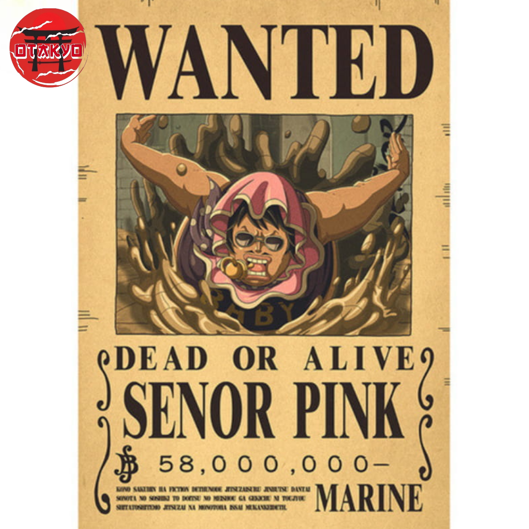 Poster Wanted Señor Pink - One Piece™