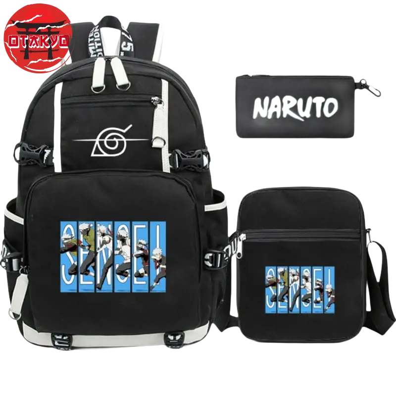 School Bag with Pencil Case and Shoulder Bag Kakashi - Naruto Shippuden™