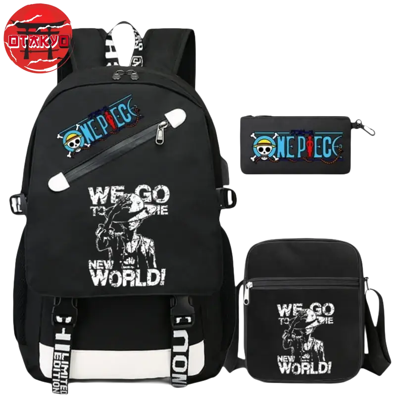 School Bag with Pencil Case and Shoulder Bag Luffy New World - One Piece™