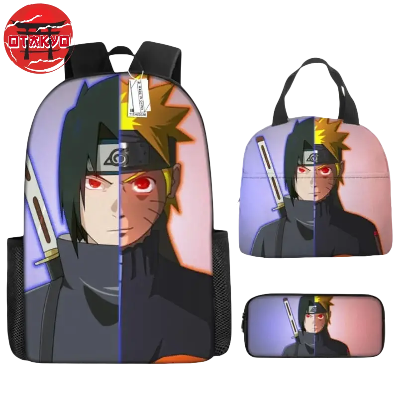 School Bag with Pencil Case and Shoulder Bag Sasuke x Naruto Storm3 - Naruto Shippuden™