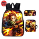 School Bag with Pencil Case and Shoulder Bag Tanjiro Breathing of the Sun - Demon Slayer™