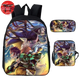 School Bag with Pencil Case and Shoulder Bag Tanjiro & Nezuko Kamado - Demon Slayer™