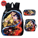 School Bag with Pencil Case and Shoulder Bag Tanjiro x Zenitsu x Inosuke - Demon Slayer™