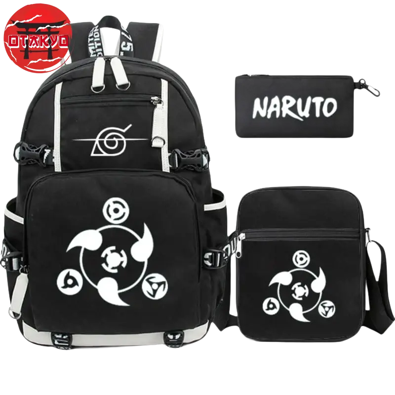 Schoolbag with Pencil Case and Messenger Bag All Sharingan - Naruto Shippuden™
