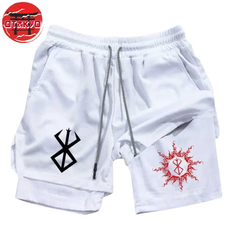 Shorts Mark of the Sacrifice White and Red - Berserk™