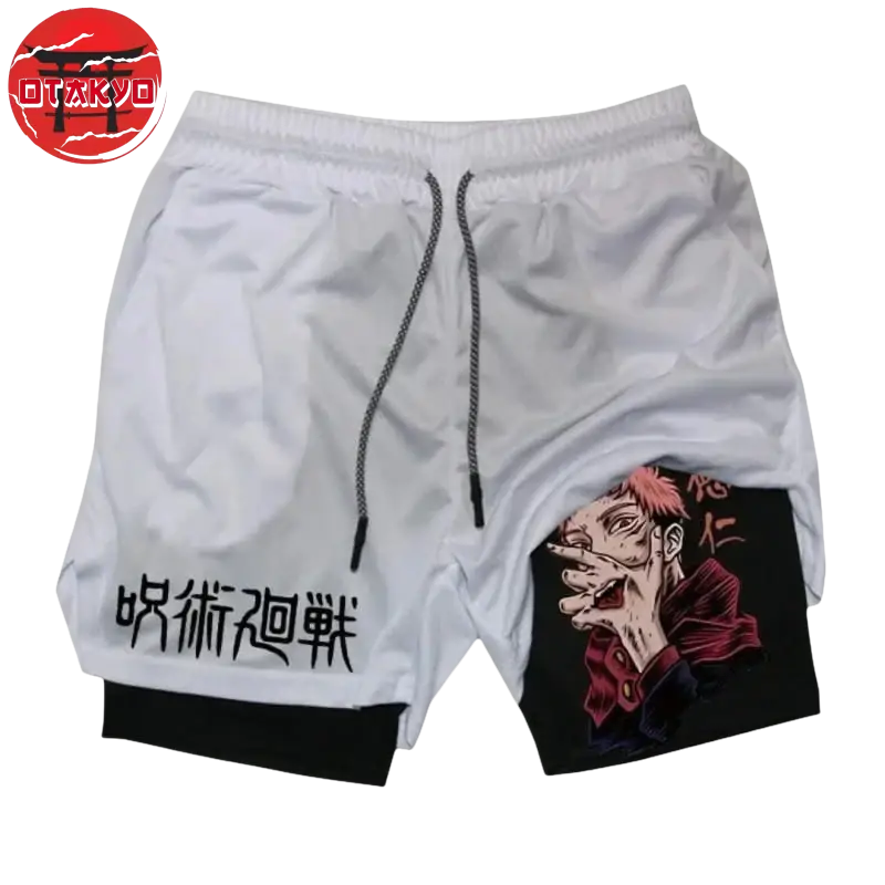 Shorts Sukuna Black and White - Jujutsu Kaisen™