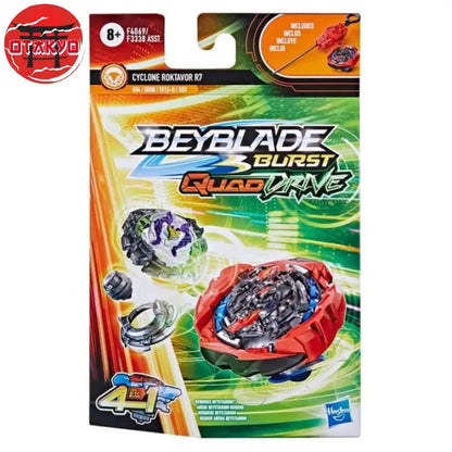 Spinning Top Cyclone Roktavor R7 Aquilon'-Q Massive-Q+Flugel-6 - Beyblade Burst QuadDrive™