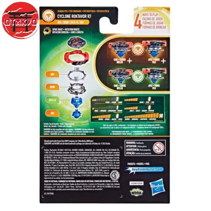 Spinning Top Cyclone Roktavor R7 Aquilon'-Q Massive-Q+Flugel-6 - Beyblade Burst QuadDrive™