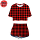 Women's Pajama Tanjiro Red Plaid - Demon Slayer™
