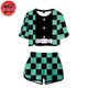 Women's Pajamas Tanjiro Green and Black - Demon Slayer™